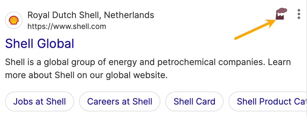 Coal icon Ecosia