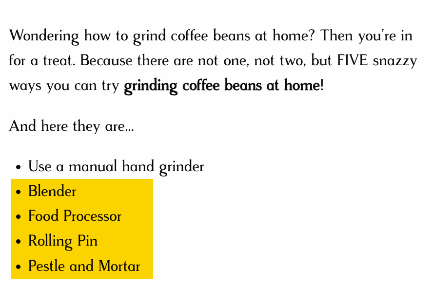 Popular methods of grinding coffee beans without a grinder