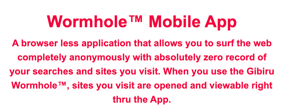 Gibiru's app
